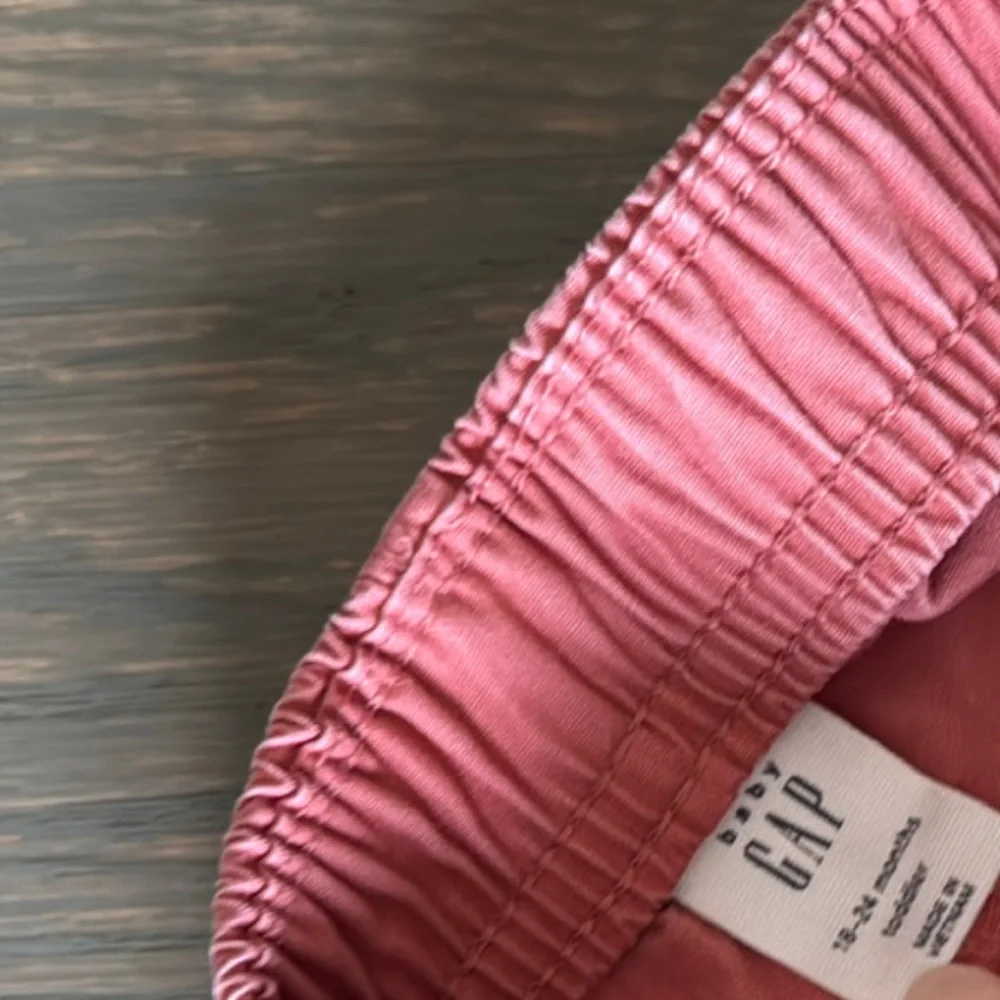 babyGap Pink Poplin Pull-On Shorts 18-24M